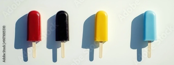 Fototapeta Popsicles in a Row