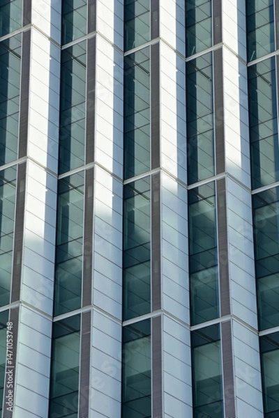 Fototapeta Windows of business building. Modern city building. Building abstract.  Building background.