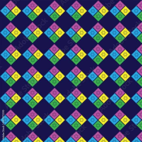 Fototapeta Abstract seamless pattern design vector