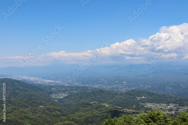 Fototapeta 南信州の街並み（長野県下條村）