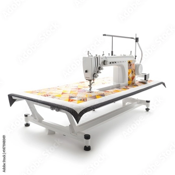 Obraz Longarm Quilting Machine in Action.