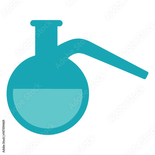 Fototapeta Distillation illustration, science digital files, science department clipart vector, scientist Design Sublimation


