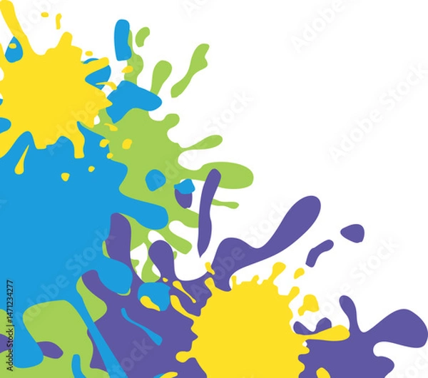 Fototapeta Paint Splash Corner