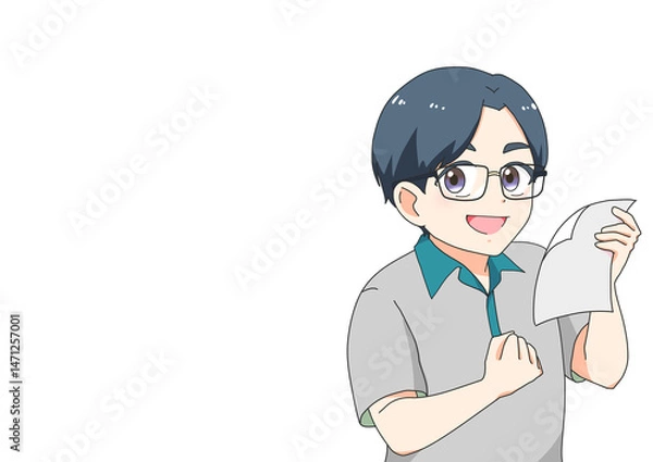 Fototapeta 眼鏡の男性