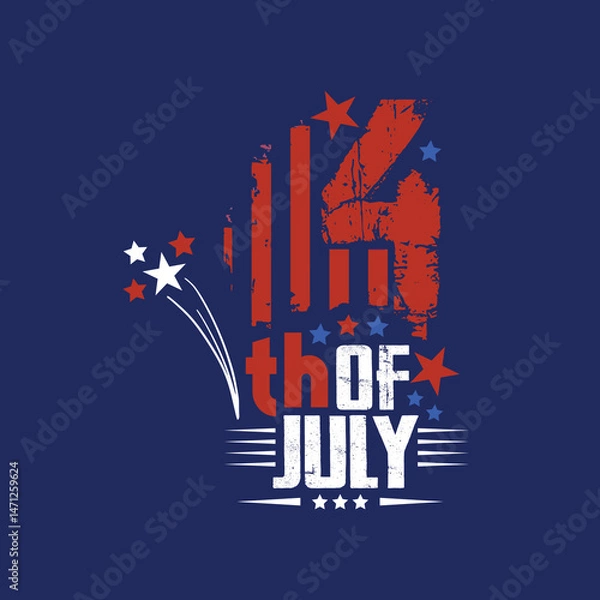 Fototapeta Happy 4th of July Independence Day Celebration