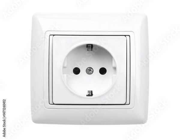 Obraz White Electrical Outlet, Power Socket, Plug, Installation Guide,  Transparent Background, Home Improvement