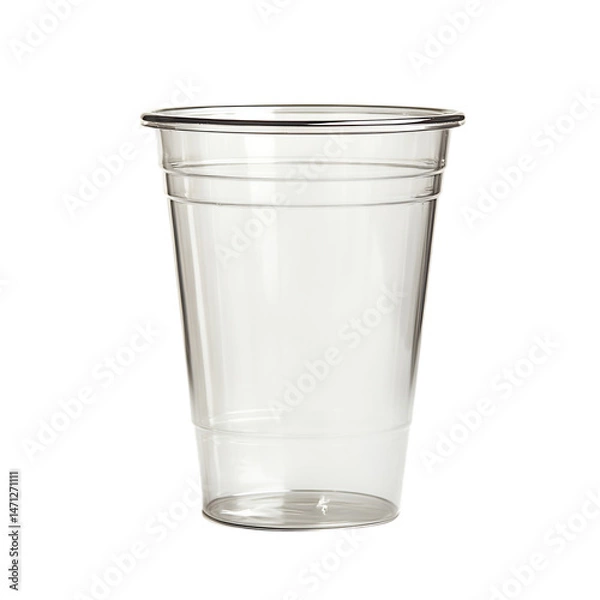 Obraz  Empty clear plastic cup
