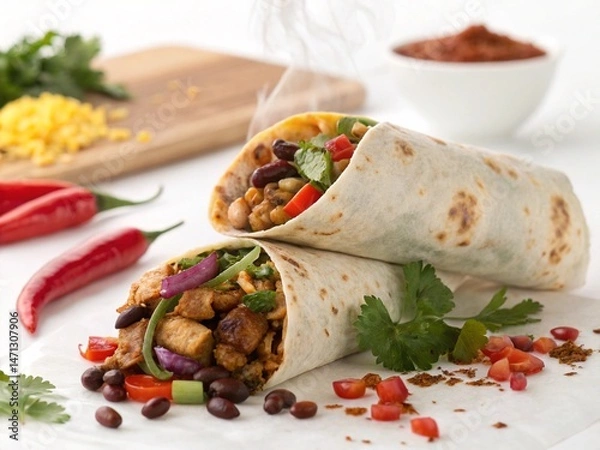 Obraz mexican chicken wrap
