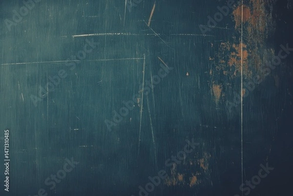 Fototapeta Dark Blue Wood Texture Background Close Up Showing Scratches and Wear Patterns for Abstract Design and Grunge Effect Vintage Look