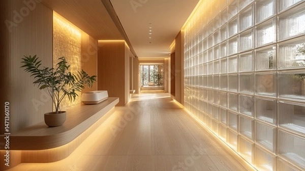 Obraz Serene Minimalist Corridor