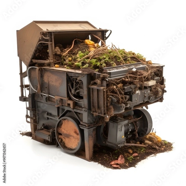 Obraz Compost Machine with Studio Shot.