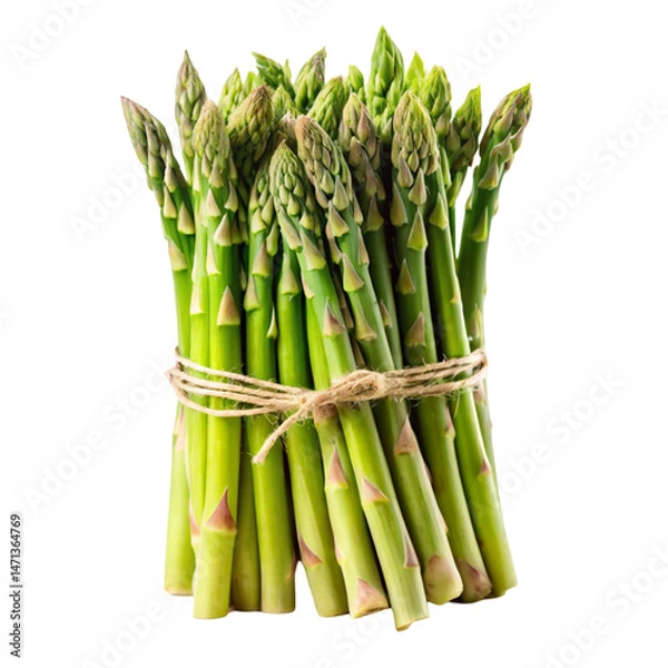 Fototapeta asparagus on white background