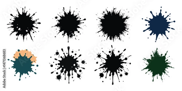 Fototapeta Ink Splatter Collection