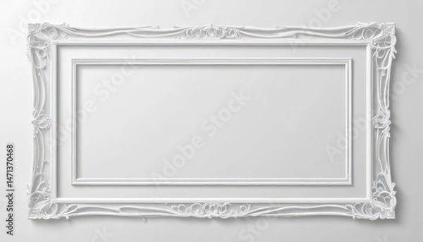 Obraz Elegant white picture frame