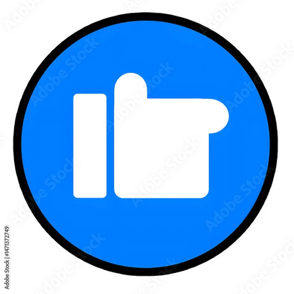 Obraz blue arrow icon