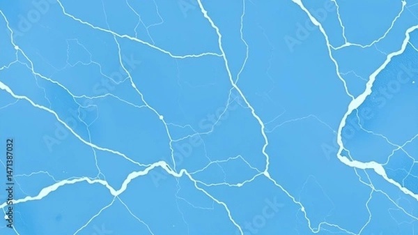 Obraz Cool-toned blue marble pattern for elegant interior designs