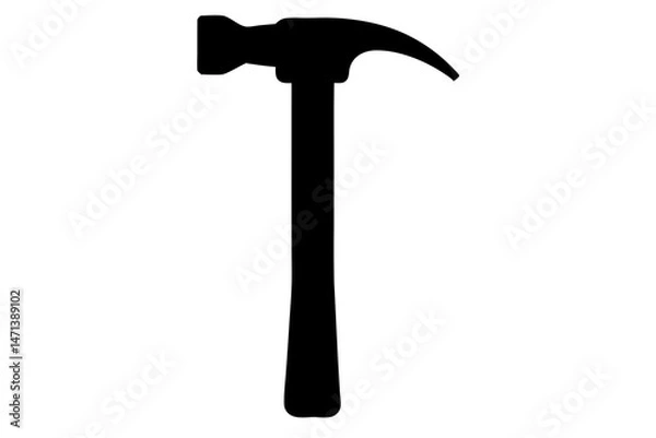 Obraz hammer on white background