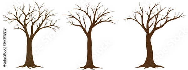 Obraz vector tree silhouette