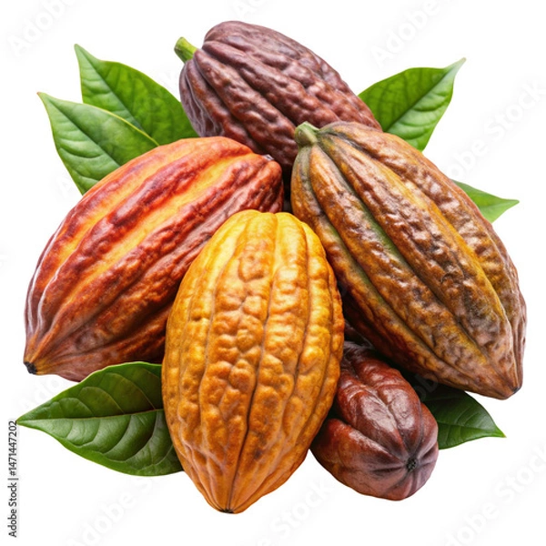 Obraz almonds with leaf