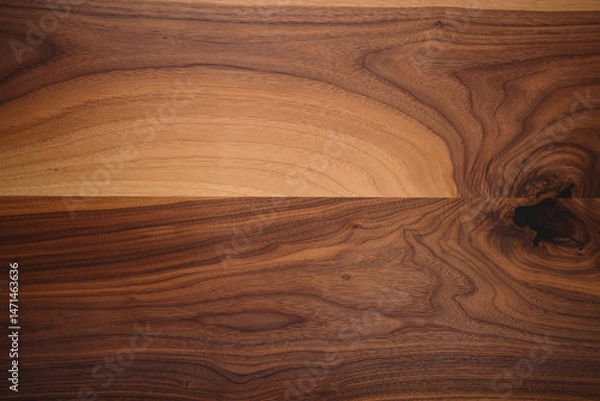Obraz Texture of black walnut wood with some sapwood