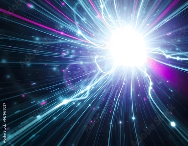 Obraz Abstract colorful technology background