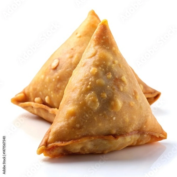 Obraz Samosa illustration, white background