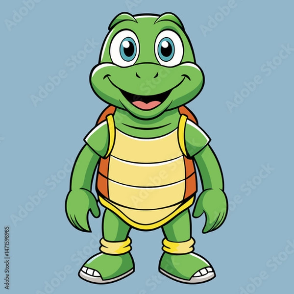 Obraz funny turtle cartoon