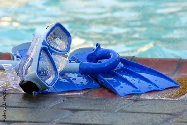 Obraz stock photo zabawek basenowych