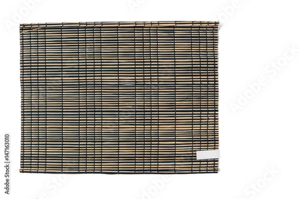 Obraz Brown place mat on a white background