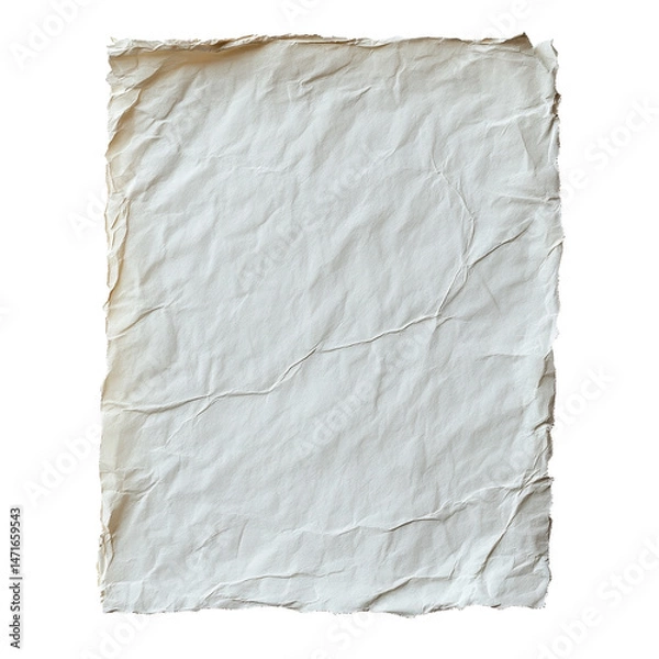 Fototapeta Paper isolated on transparent background.