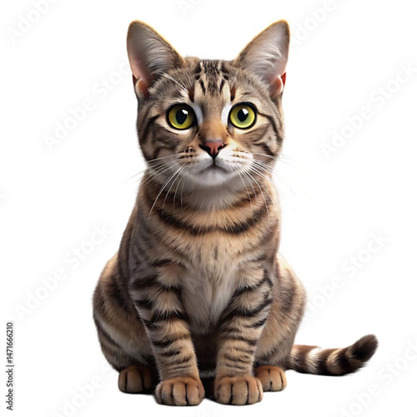 Fototapeta Adorable Tabby Kitten: Cute Cat Image for Download