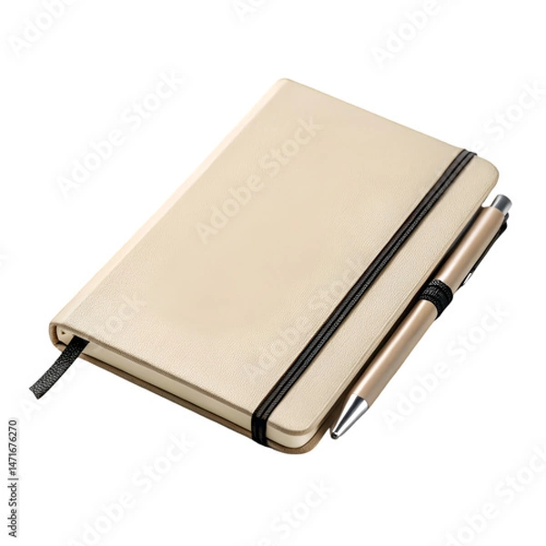 Fototapeta notebook with pen