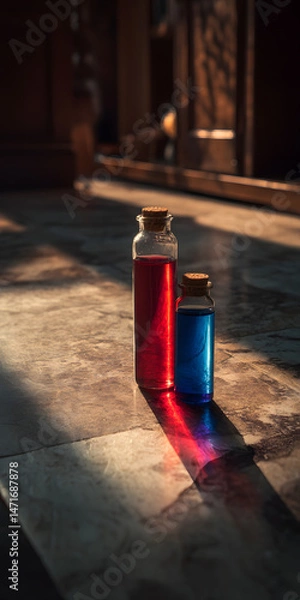 Fototapeta Testing pH with Litmus Paper in a Laboratory Setting