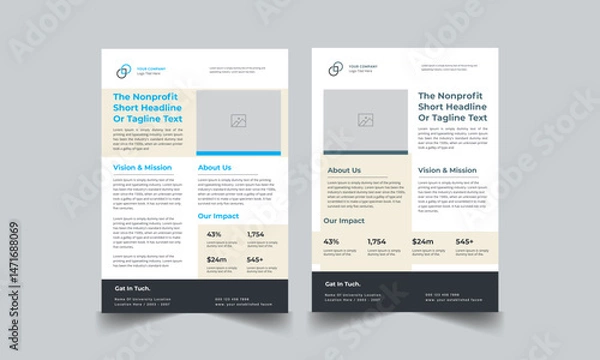 Obraz Nonprofit Flyer Template