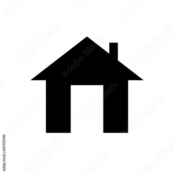 Fototapeta Web home icon for apps and websites. House icon, Home icon isolated on transparent background. 
