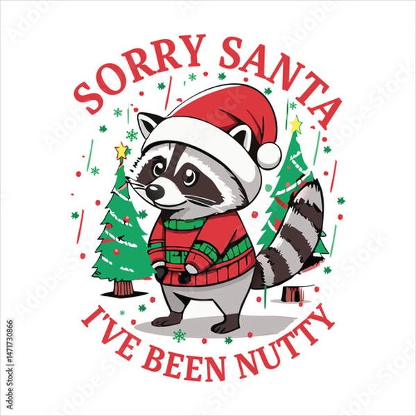 Fototapeta Sorry Santa I've Been Nutty