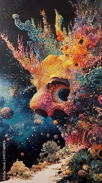 Obraz Cosmic Coral Reef
