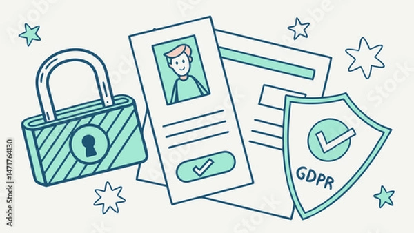 Obraz "Career Progress Illustrated by Stepped Growth Graph"