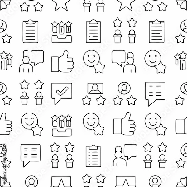 Fototapeta Business & Finance Icons Set – Vector Web Symbols for Office, Search & Calendar Design