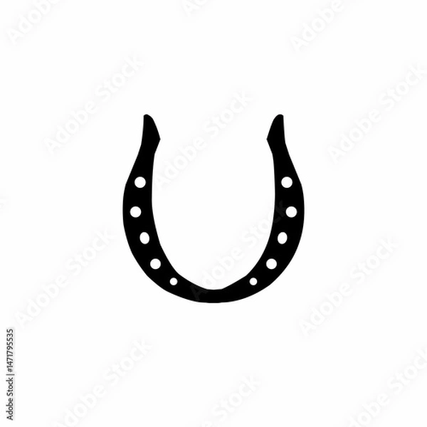 Obraz horseshoe on white