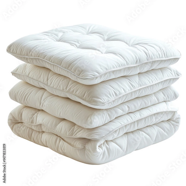 Obraz Mattress Pads isolated on transparent background.