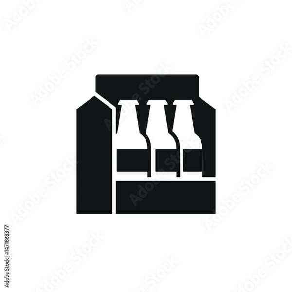 Obraz Beer pack icon. Simple Beer pack icon for social media, app and web design. Vector illustration.