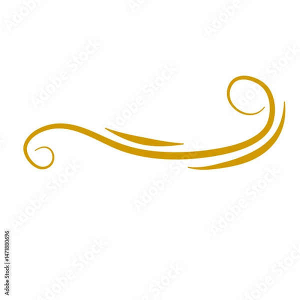 Obraz Floral divieder vintage vector 