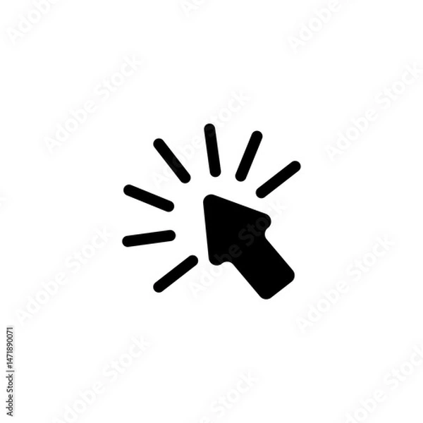 Fototapeta Click vector icon