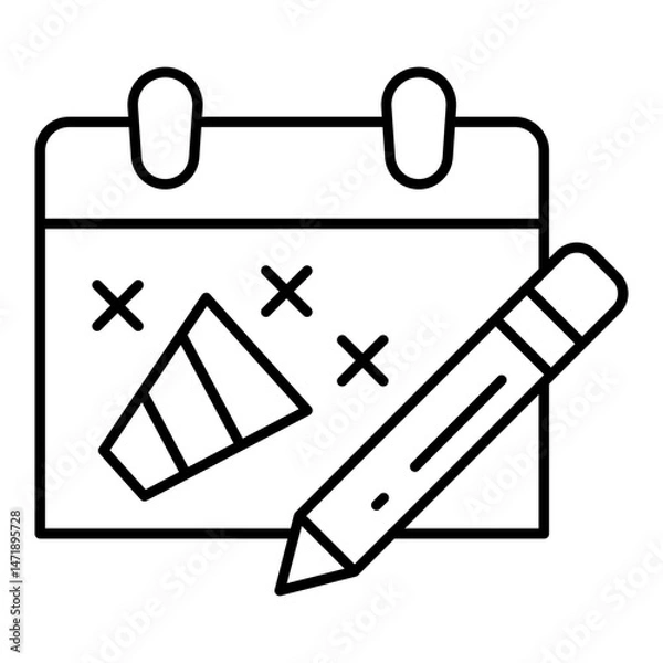 Obraz Edit Event line icon