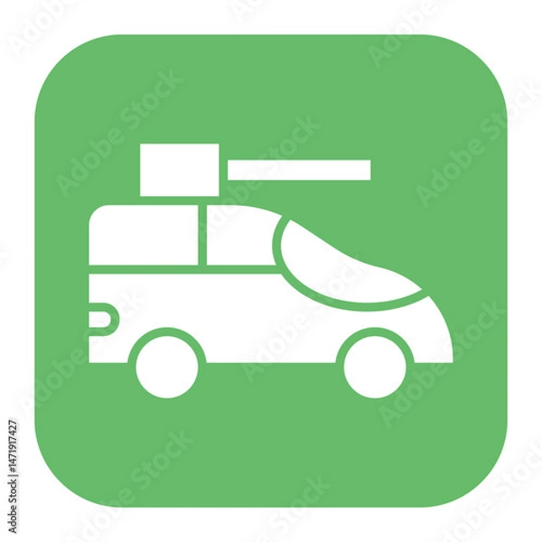Fototapeta Army Car Icon