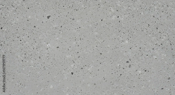 Obraz Gray Terrazzo Texture: Stone Aggregate Pattern for Flooring, Countertops & Design - Concrete Style Surface, Polished Cement Background