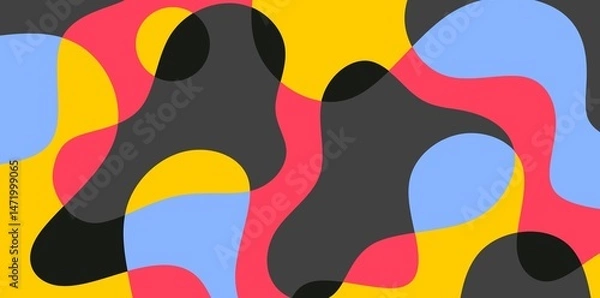 Fototapeta abstract multicolor shapes background illustration