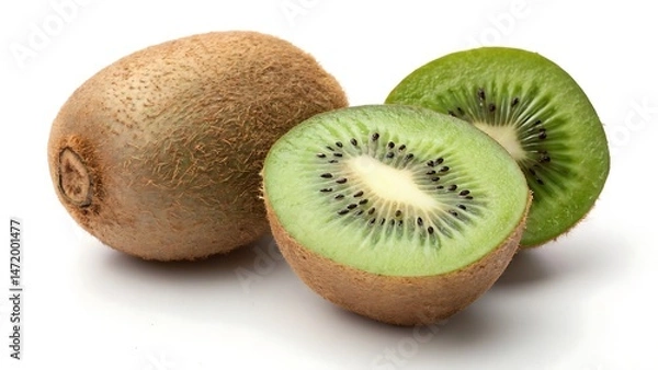 Obraz kiwi fruit on white background