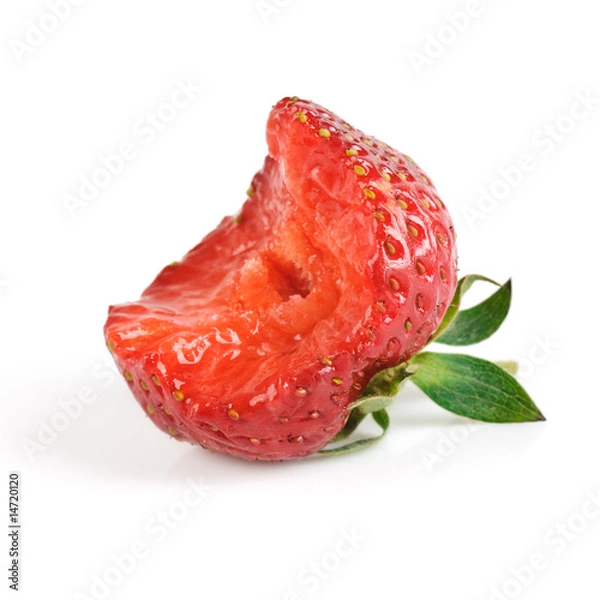 Obraz Strawberry with one bite